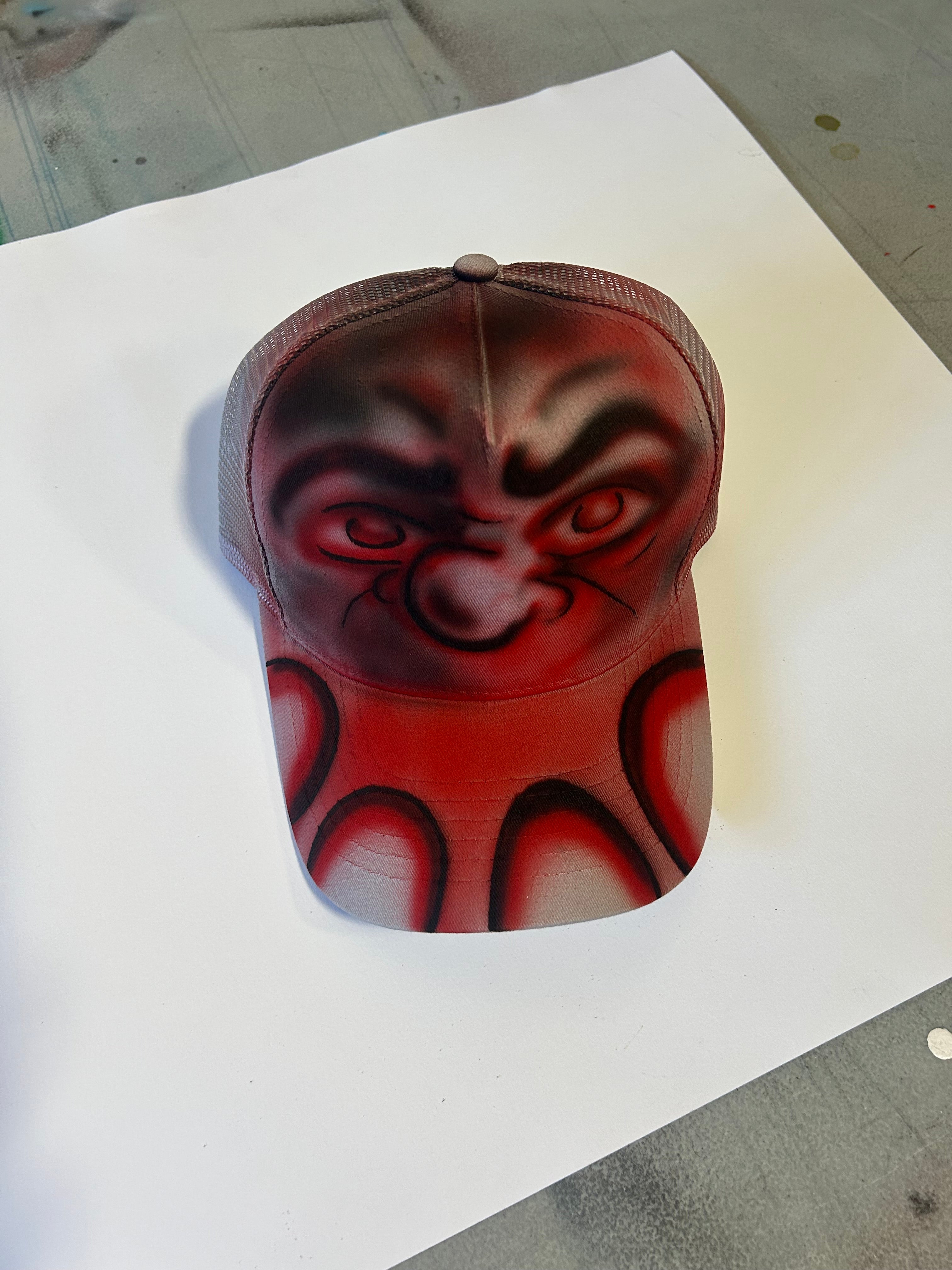 Custom Airbrush Trucker Cap