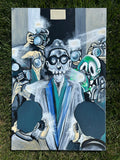 “Flashing Lights” 36x24 Acrylic Painting