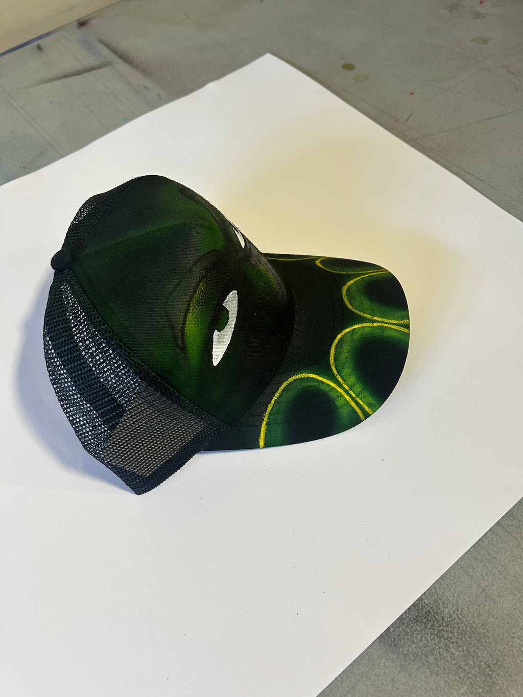Custom Airbrush Trucker Cap “Jamaica”