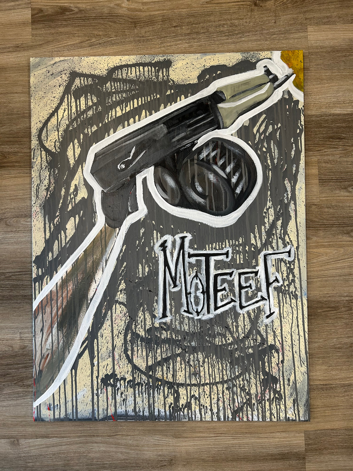 Twin Drum Moteef Custom Canvas 36x48”
