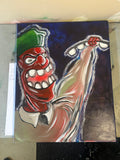 “Sargent Hey Now” 24x18” Acrylic & Oil Pastel