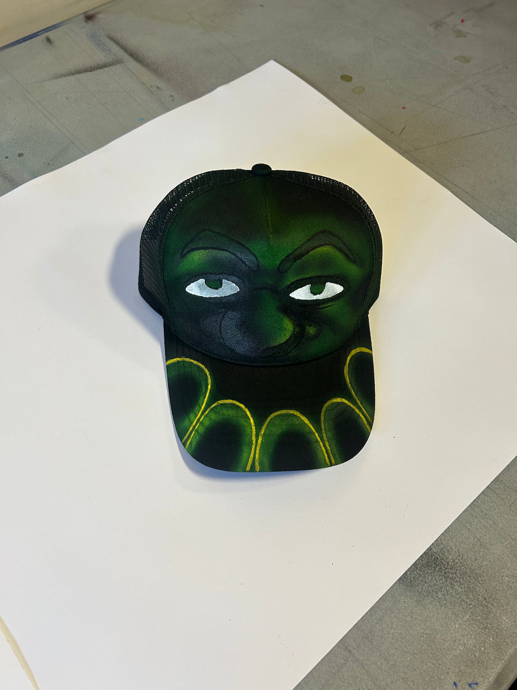 Custom Airbrush Trucker Cap “Jamaica”