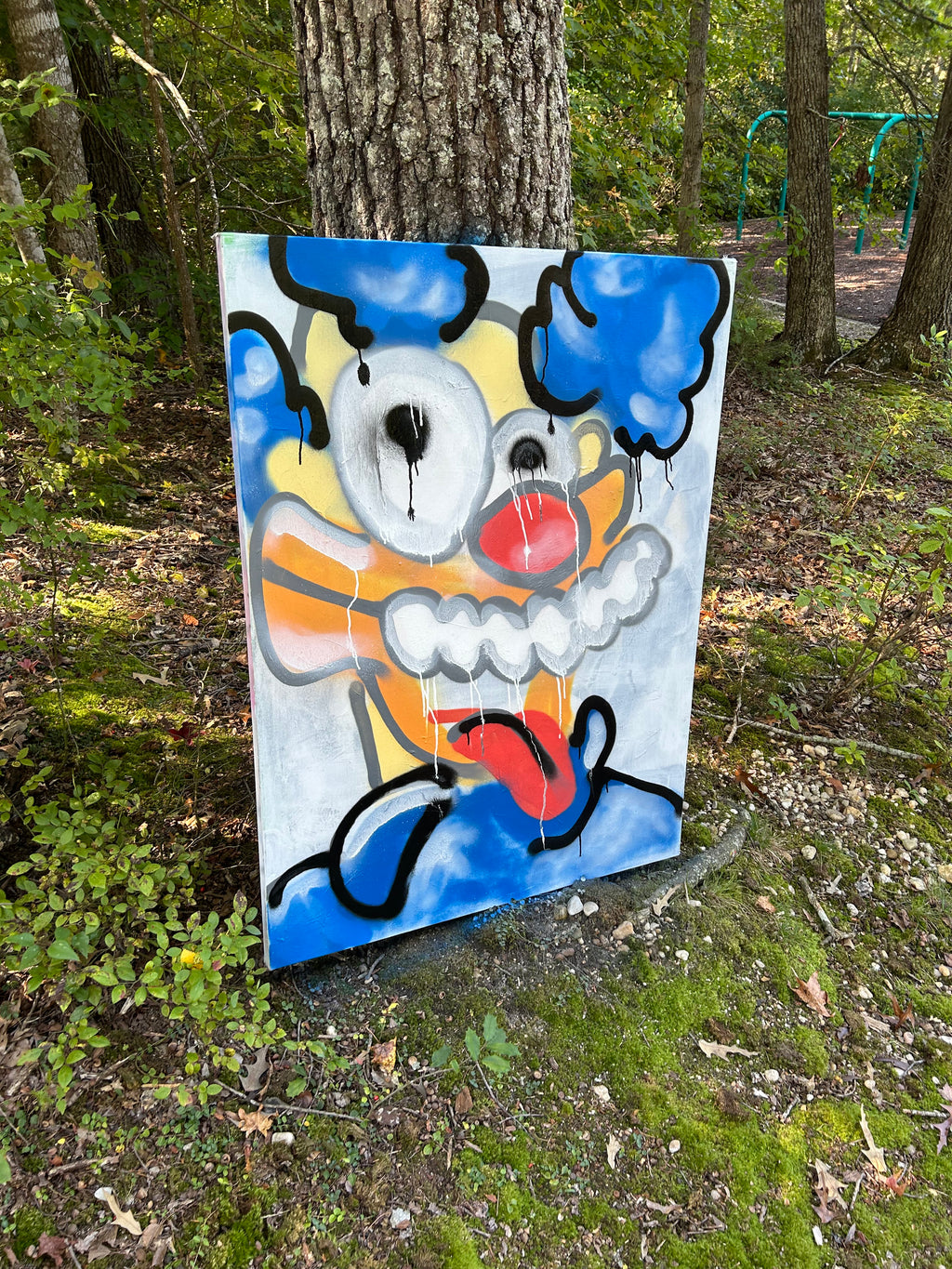 Krusty Moteef Original Painting 36”x48”
