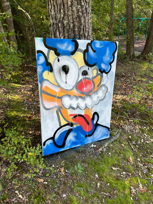 Krusty Moteef Original Painting 36”x48”