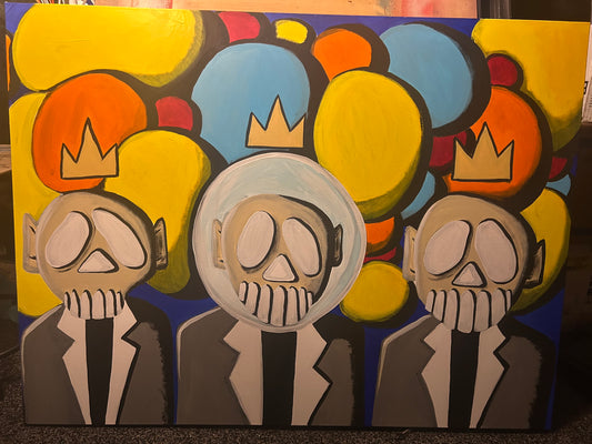 SUITZ Collection “Celebrating Wisdom” piece 48”x36” Acrylic Painting