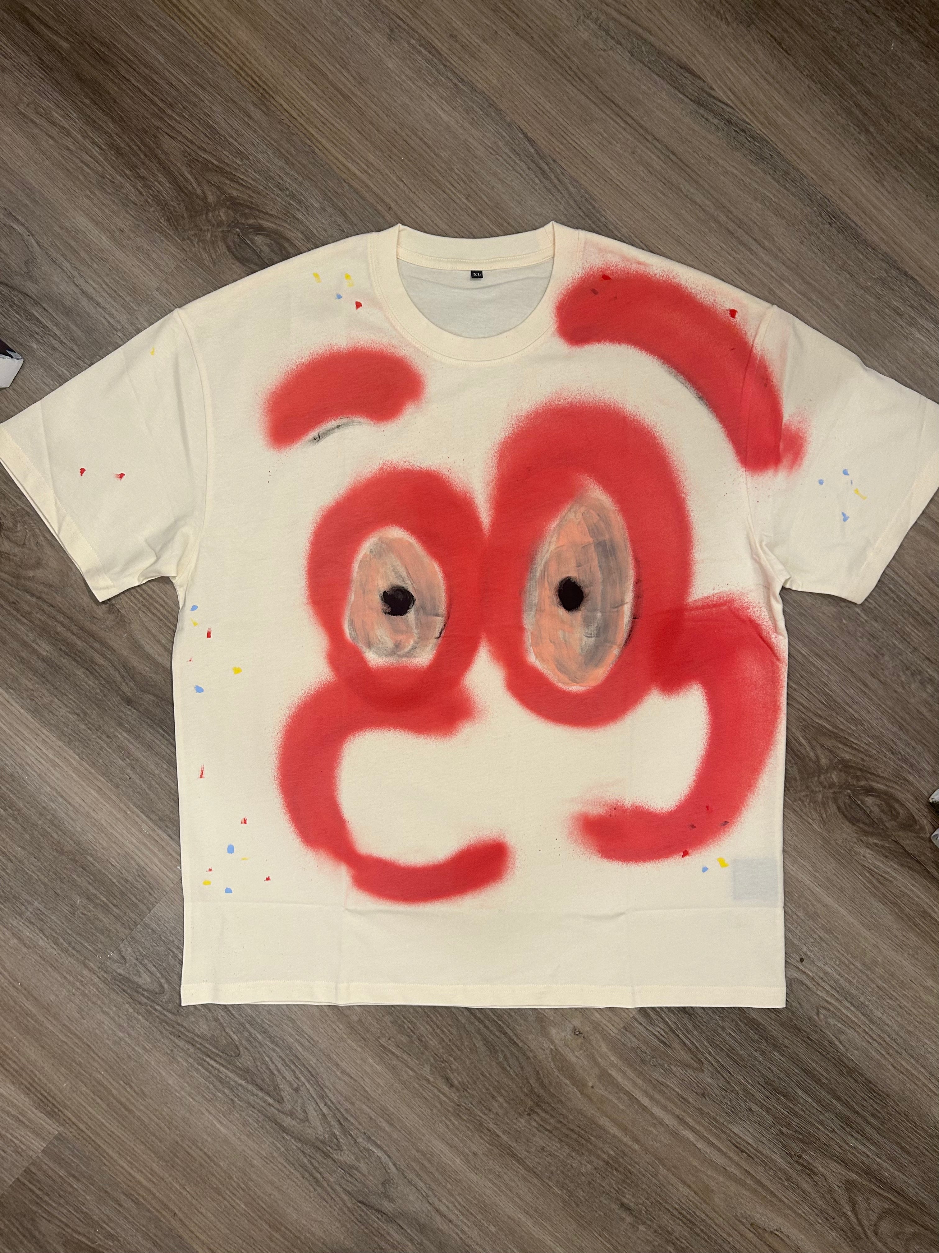 1of1 Custom T-Shirt (Spray Paint & Acrylic)
