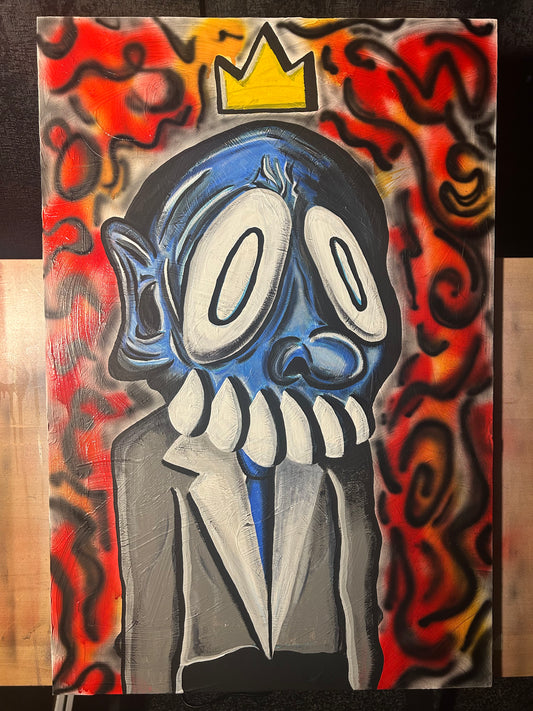 SUITZ Collection Piece “Mail Man” Original 36”x24” Acrylic Painting