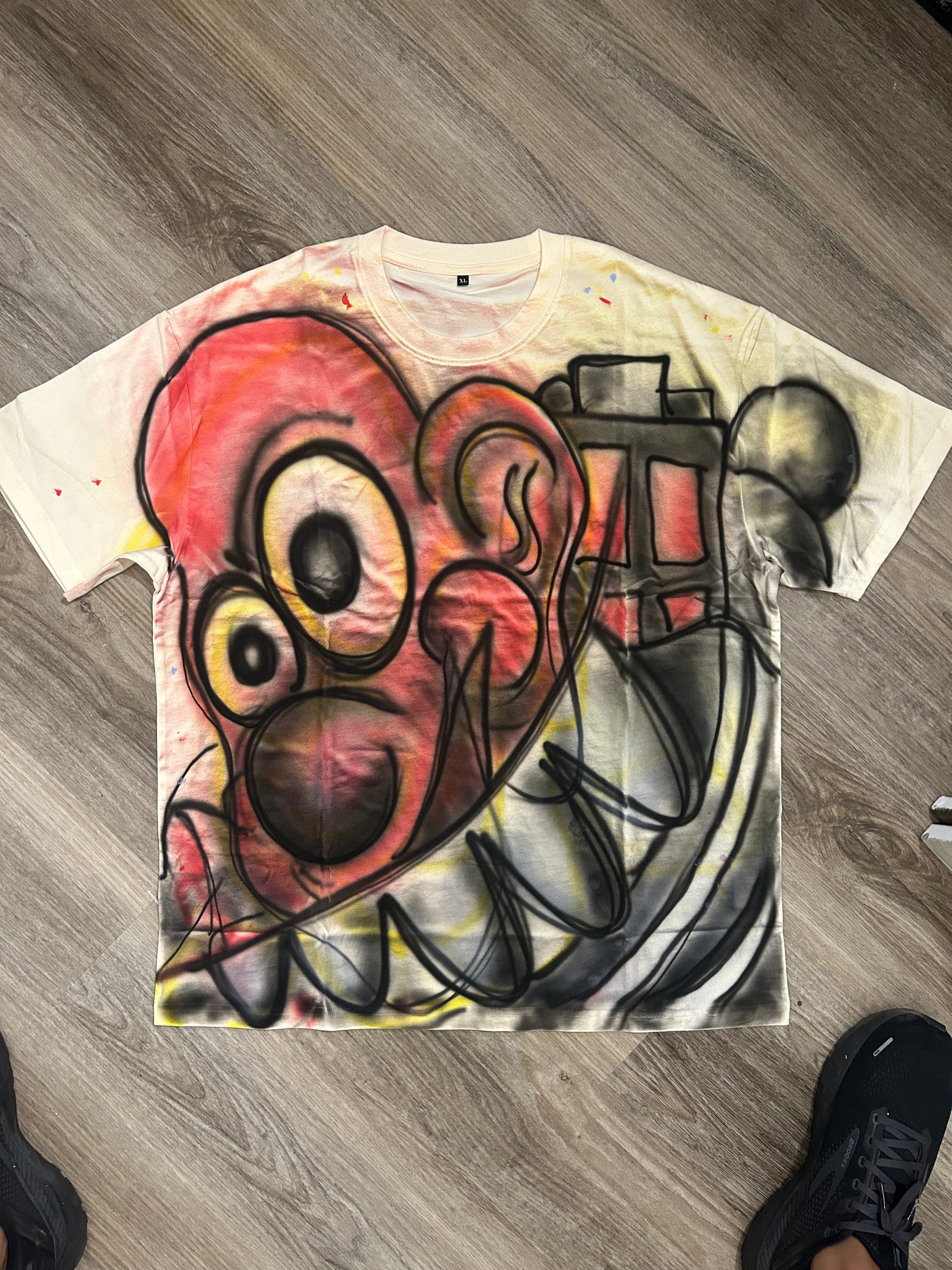 1of1 AirBrush Paint Splatter T-Shirt
