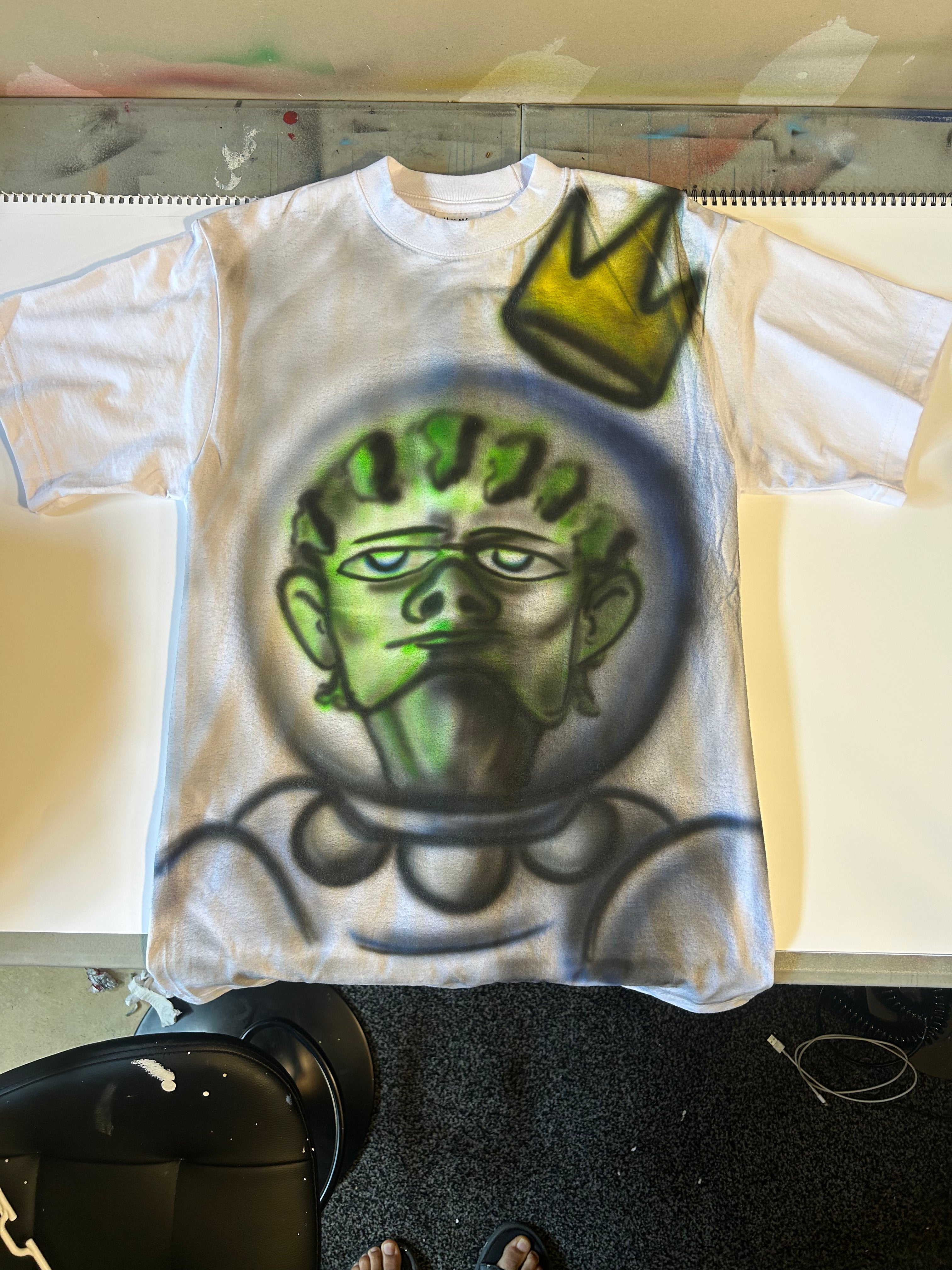 “Space Guy” Custom Airbrush T-Shirt