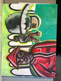 “Samurai Jackson” 30x40 Acrylic & Oil Pastel